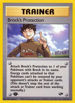 Brock's Protection 101/132/132 - Rare - Unlimited