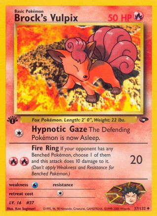 Brock's Vulpix 037/132/132 - Uncommon - Unlimited