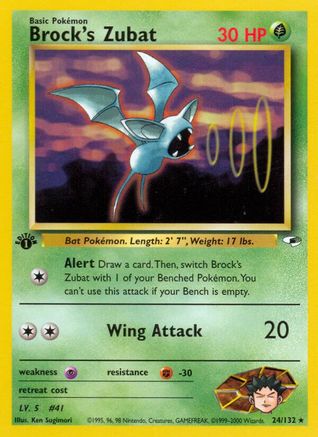 Brock's Zubat (24) 024/132/132 - Rare - Unlimited