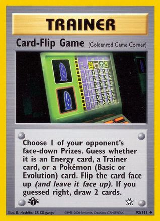 Card-Flip Game (Goldenrod Game Corner) 092/111/111 - Uncommon - Unlimited