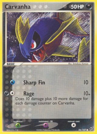Carvanha 056/107/107 - Common - Reverse Holofoil