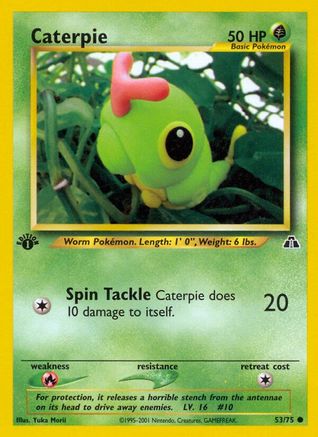 Caterpie 053/75/75 - Common - 1st Edition