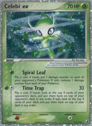 Celebi ex 117/115 - Secret Rare - Holofoil