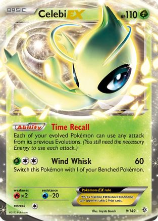 Celebi EX 009/149 - Ultra Rare - Holofoil