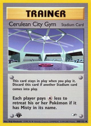 Cerulean City Gym 108/132/132 - Uncommon - Unlimited