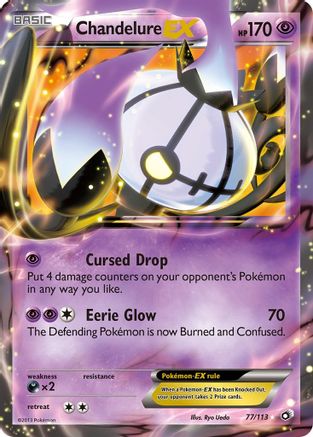 Chandelure EX 077/113 - Ultra Rare - Holofoil