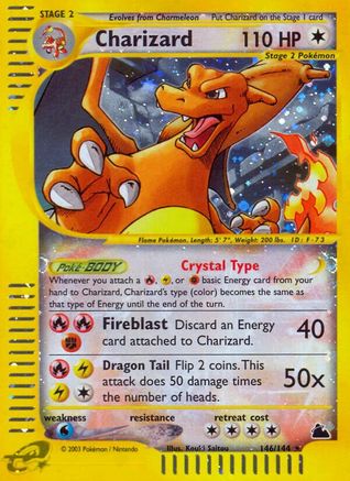Charizard 146/144 - Secret Rare - Reverse Holofoil