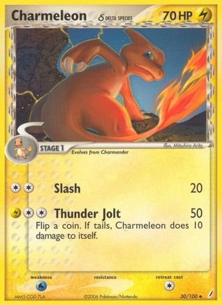 Charmeleon (Delta Species) 030/100/100 - Uncommon - Reverse Holofoil