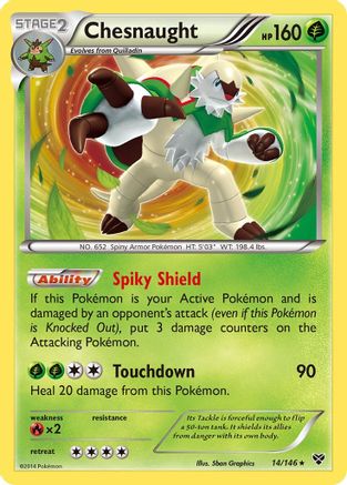Chesnaught 014/146/146 - Holo Rare - Holofoil