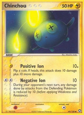 Chinchou 049/108 - Common