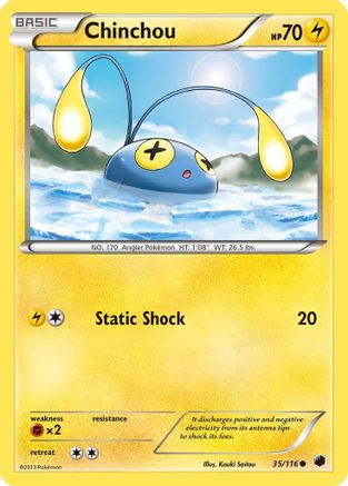 Chinchou 035/116 - Common