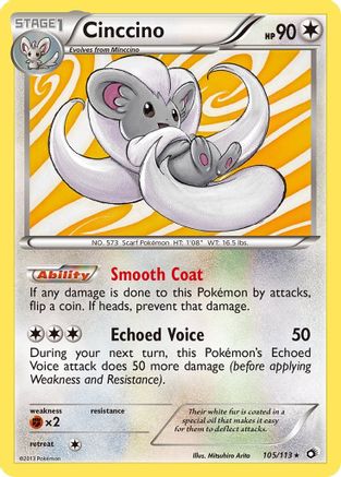 Cinccino 105/113/113 - Holo Rare - Holofoil