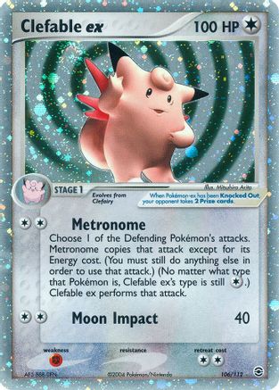 Clefable ex 106/112 - Ultra Rare - Holofoil