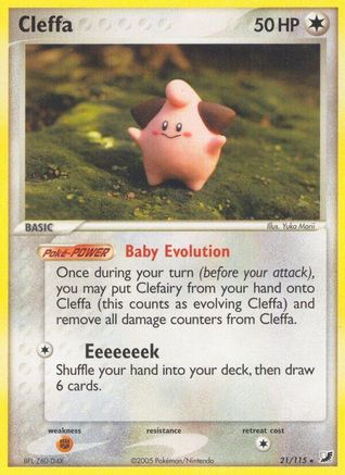 Cleffa 021/115 - Rare - Reverse Holofoil