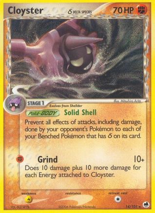Cloyster (Delta Species) 014/101/101 - Rare