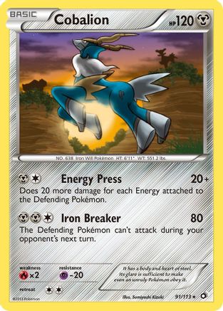 Cobalion 091/113/113 - Holo Rare - Holofoil