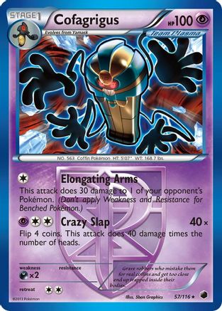 Cofagrigus (Team Plasma) (57) 057/116 - Rare