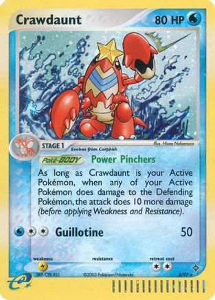 Crawdaunt 003/97/97 - Holo Rare - Holofoil