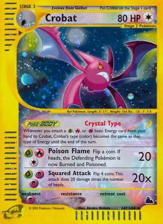 Crobat (147) 147/144 - Secret Rare - Reverse Holofoil