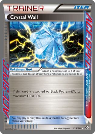 Crystal Wall 139/149 - Rare Ace - Holofoil