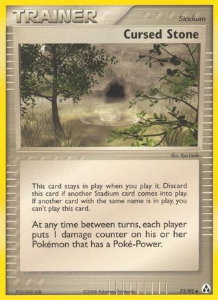 Cursed Stone 072/92/92 - Uncommon - Reverse Holofoil