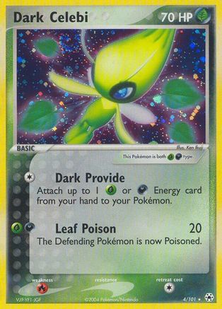 Dark Celebi 004/101/101 - Holo Rare - Holofoil
