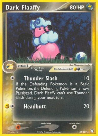 Dark Flaaffy 033/109/109 - Uncommon - Reverse Holofoil