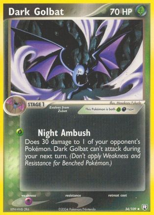 Dark Golbat 034/109/109 - Uncommon