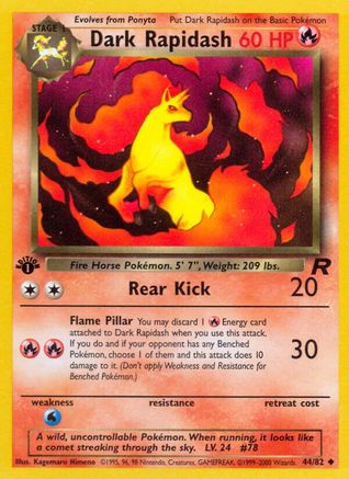Dark Rapidash 044/82/82 - Uncommon - Unlimited