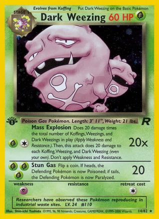 Dark Weezing (14) 014/82/82 - Holo Rare - Unlimited Holofoil