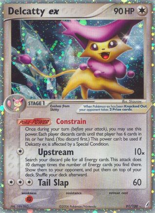 Delcatty ex 091/100/100 - Ultra Rare - Holofoil