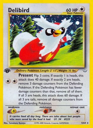 Delibird 005/64/64 - Holo Rare - Unlimited Holofoil