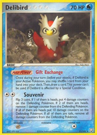 Delibird 021/109 - Rare - Reverse Holofoil