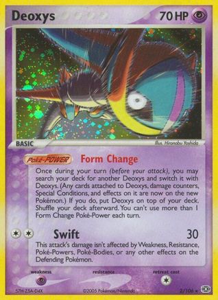 Deoxys (Speed Forme) 002/106 - Holo Rare - Holofoil