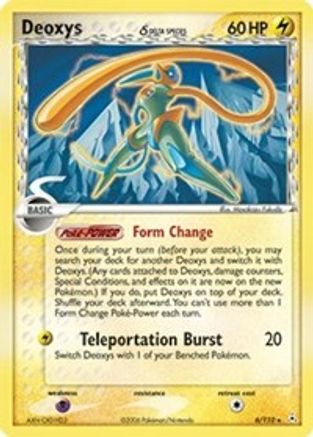 Deoxys (Delta Species - Speed Forme) 006/110/110 - Holo Rare - Reverse Holofoil