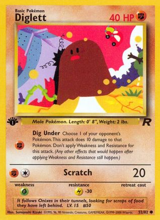 Diglett 052/82/82 - Common - 1st Edition