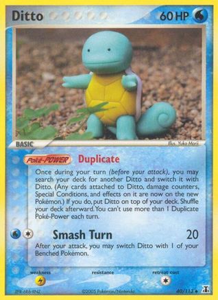 Ditto 040/113/113 - Uncommon - Reverse Holofoil