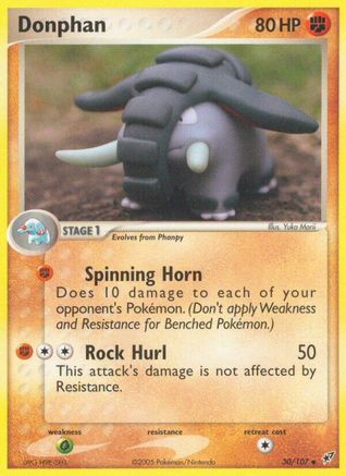 Donphan 030/107 - Uncommon - Reverse Holofoil