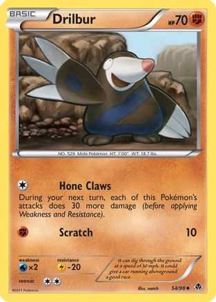 Drilbur (54) 054/98 - Uncommon