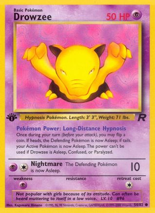 Drowzee 054/82/82 - Common - Unlimited