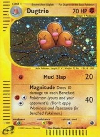 Dugtrio (10) 010/165 - Holo Rare - Holofoil