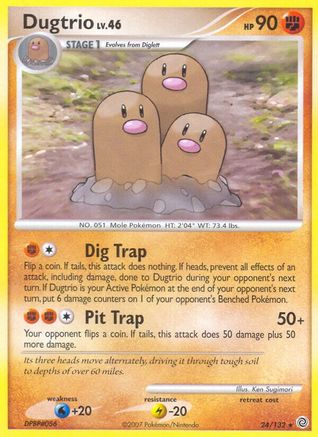 Dugtrio 024/132 - Rare