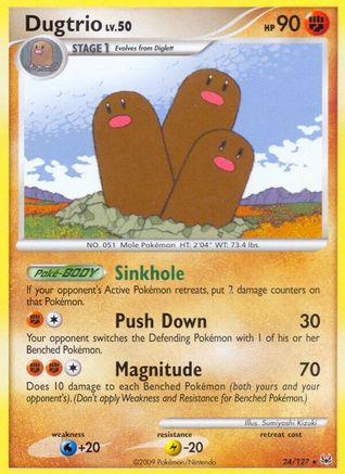 Dugtrio 024/127 - Rare