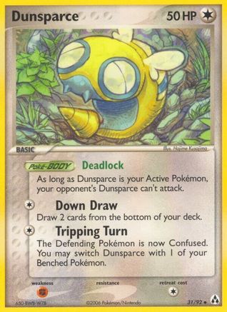 Dunsparce 031/92 - Uncommon - Reverse Holofoil