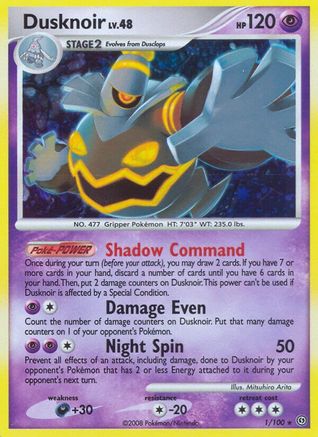 Dusknoir (1) 001/100 - Holo Rare - Holofoil