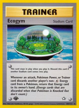 Ecogym 084/111/111 - Rare - 1st Edition