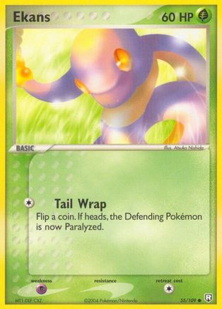 Ekans 055/109/109 - Common - Reverse Holofoil
