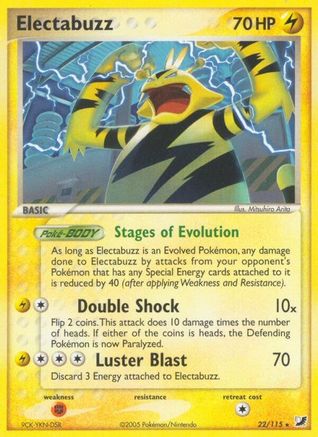 Electabuzz 022/115/115 - Rare - Reverse Holofoil