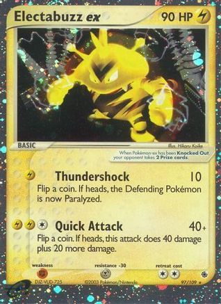 Electabuzz ex 097/109/109 - Ultra Rare - Holofoil