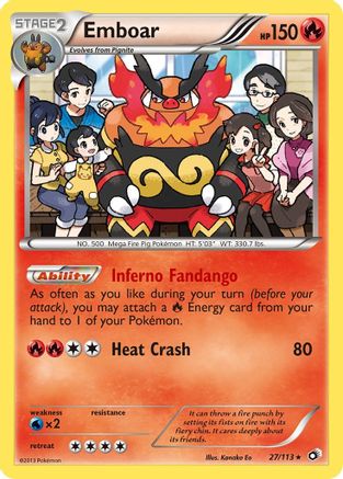 Emboar 027/113/113 - Holo Rare - Holofoil